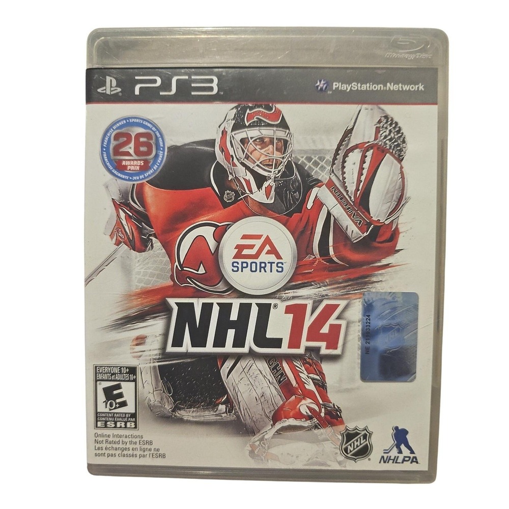 EA Sports NHL 14 Sony PlayStation 3 PS3‎ Hockey Video Game Martin Brodeur Cover